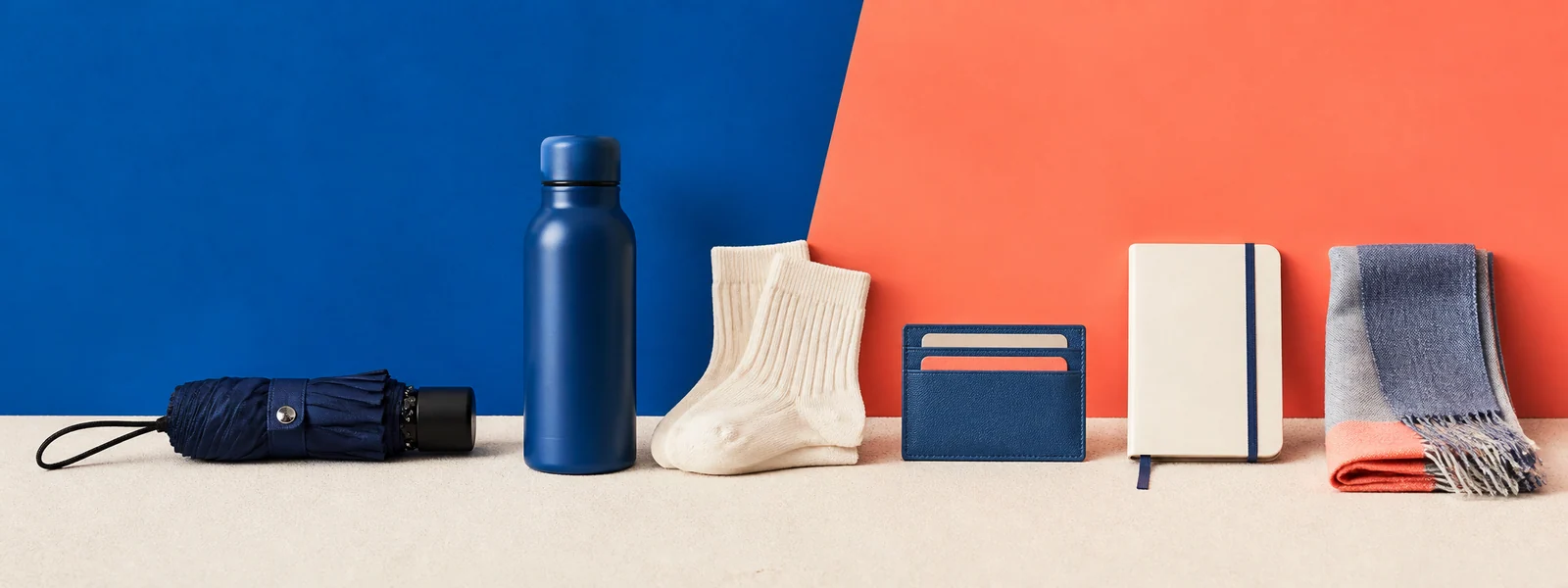 Everyday marketplace products arranged for delivery