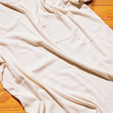 Essential heavyweight cream tee